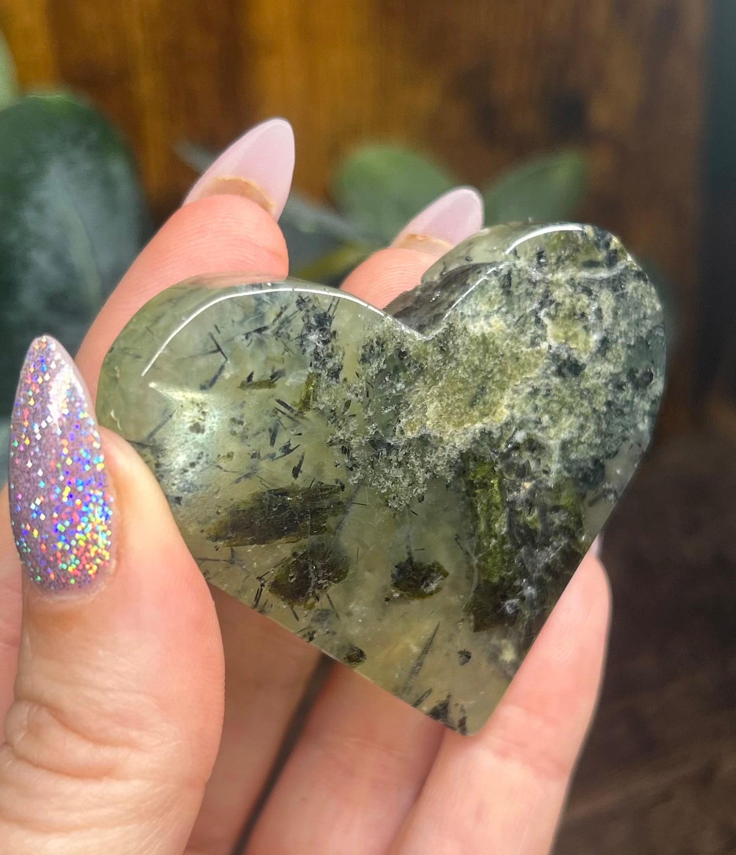Prehnite Heart
