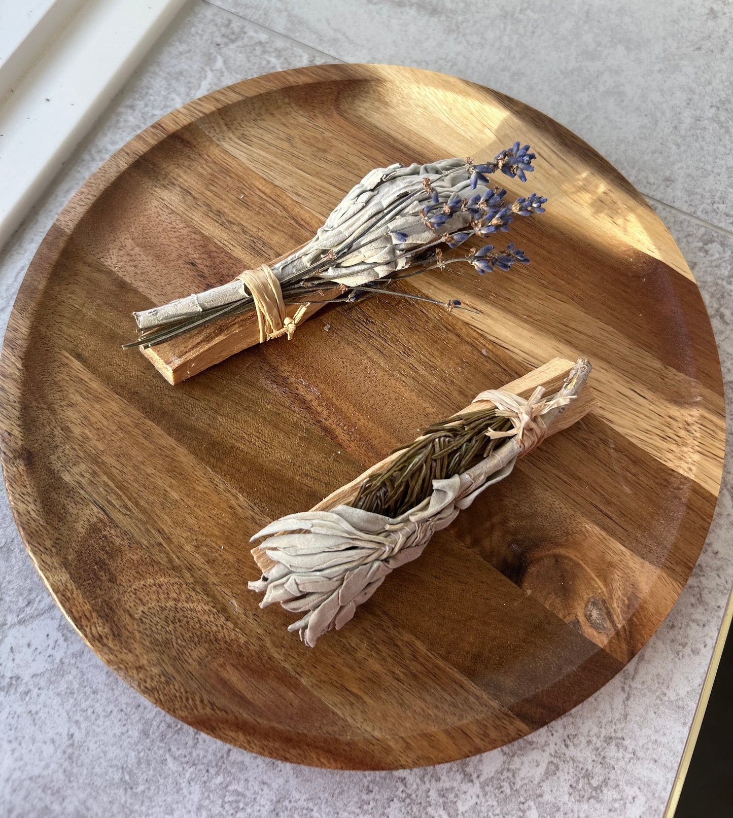 Mini Smudge Cluster, White Sage with Palo Santo and Lavender