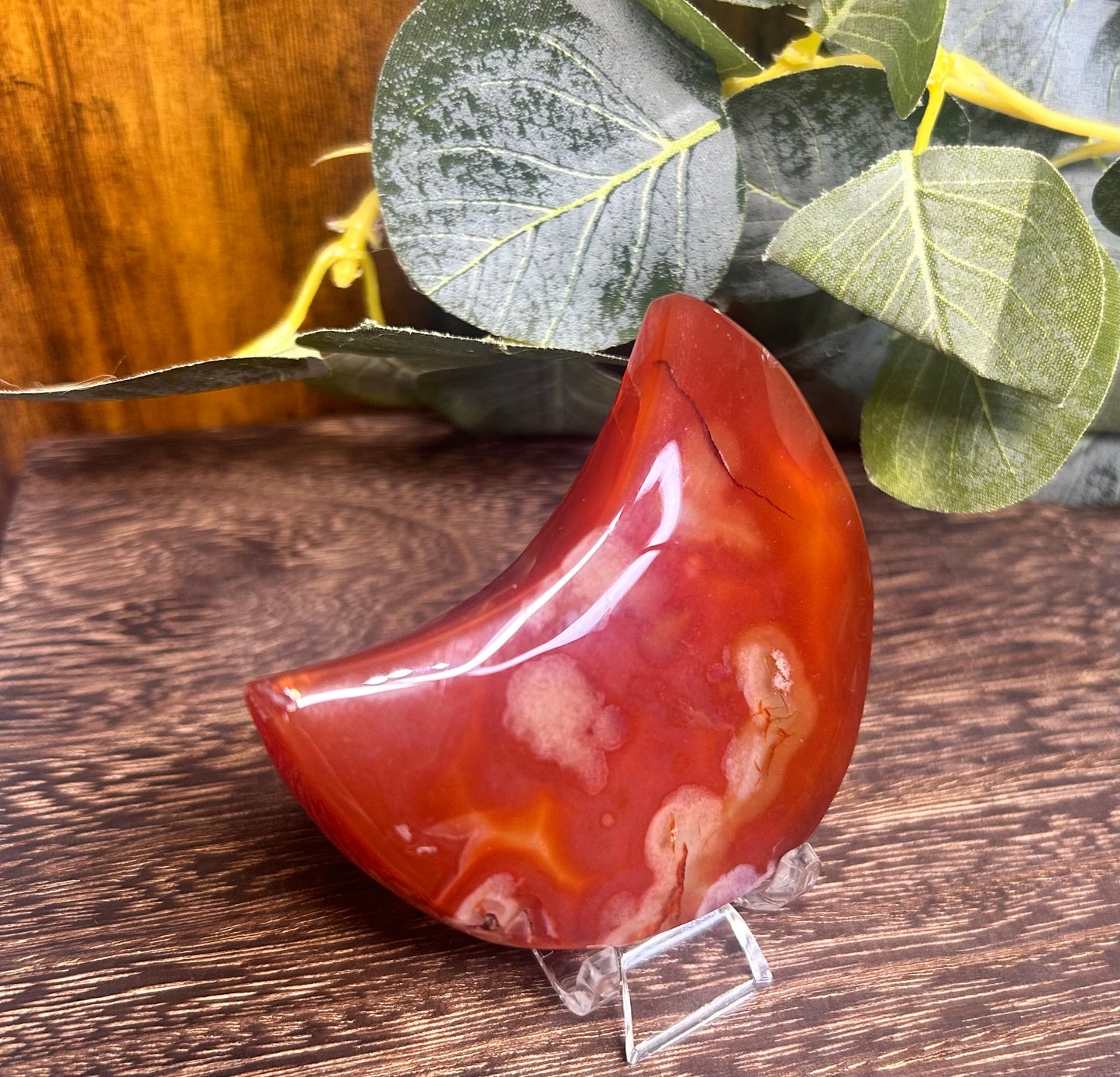 Carnelian Moon Carving