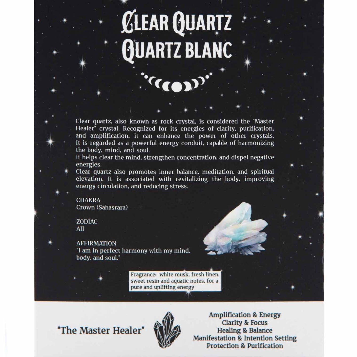 Clear Quartz Crystal Magic Incense
