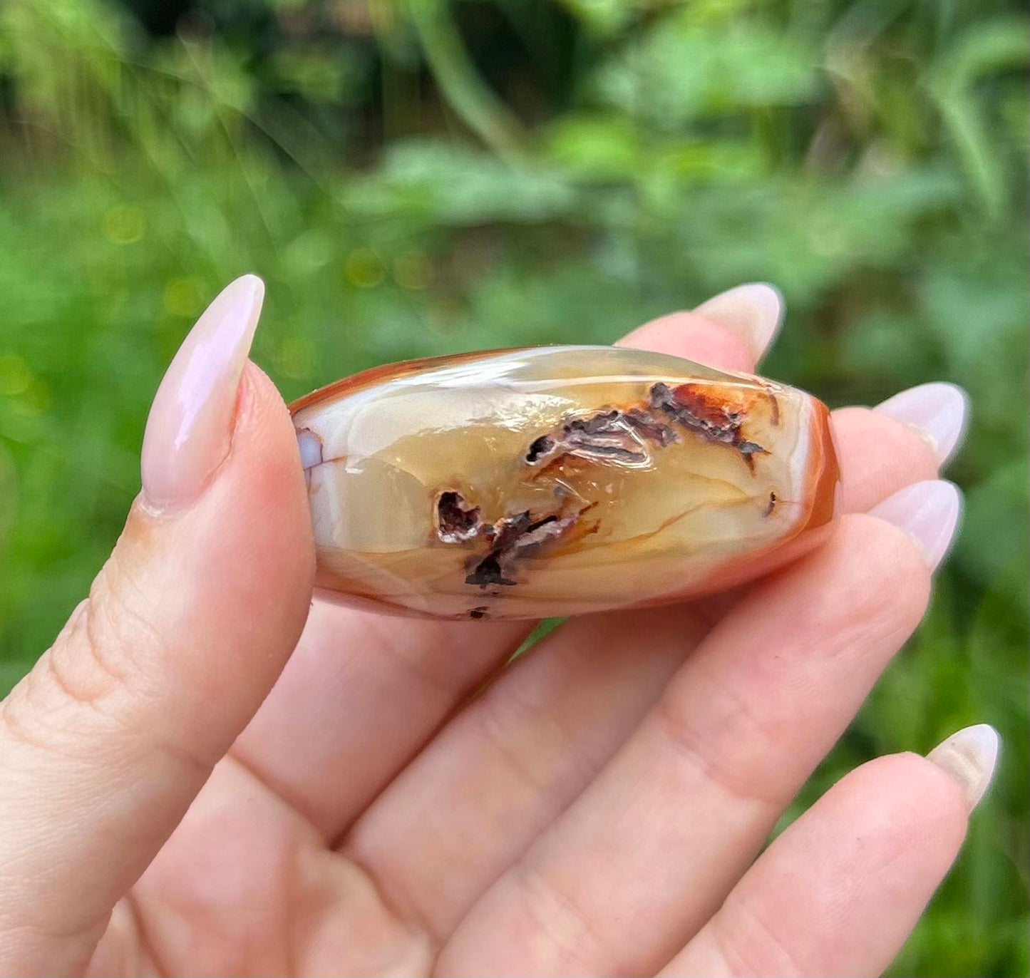 Carnelian Crystal Palmstone