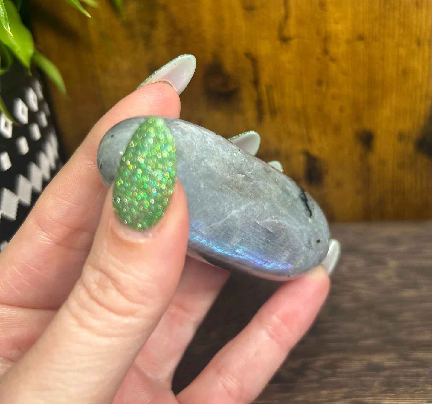Labradorite Rainbow Flashy Palm Stone