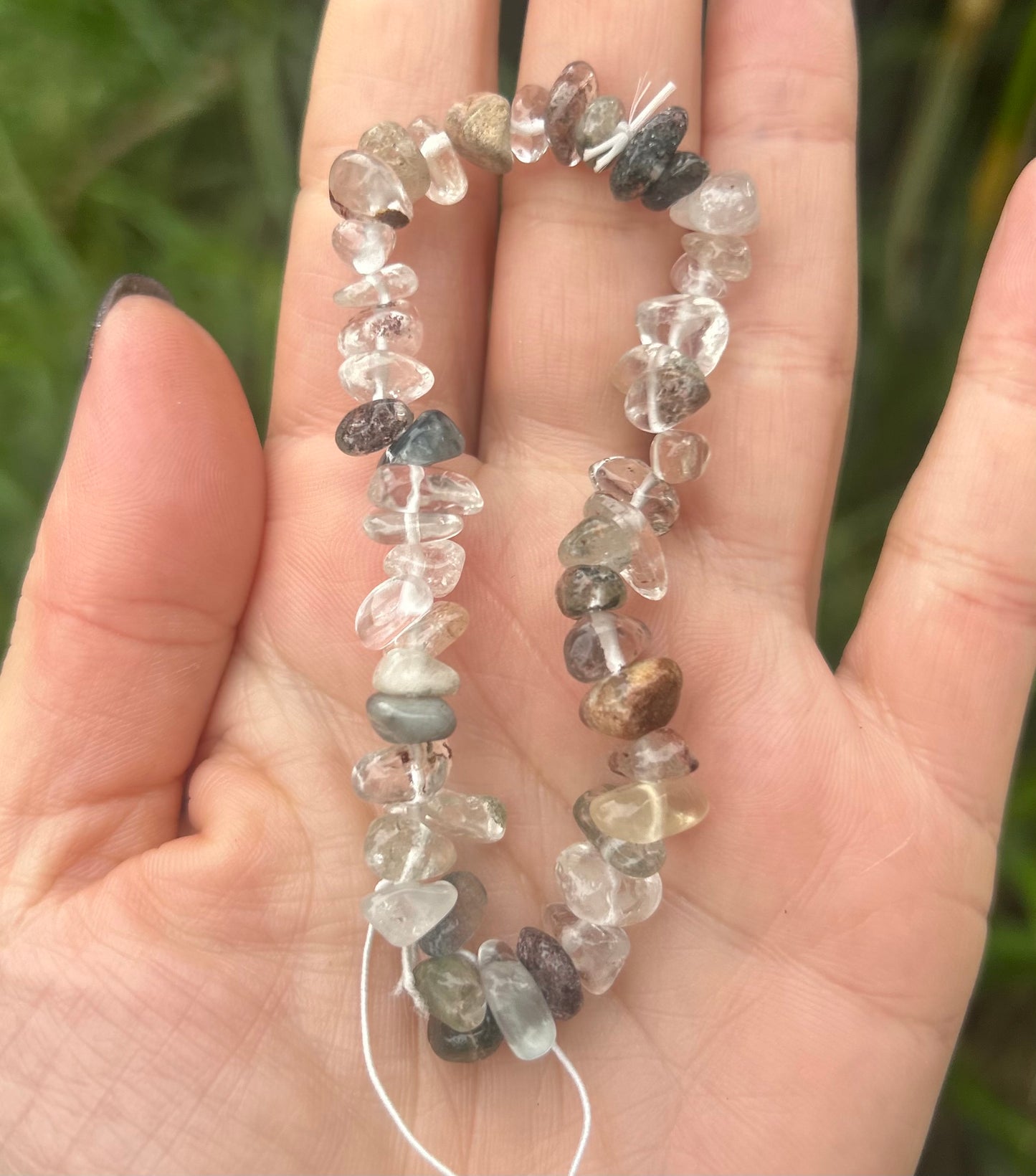 Garden Quartz Crystal Chip Bracelet