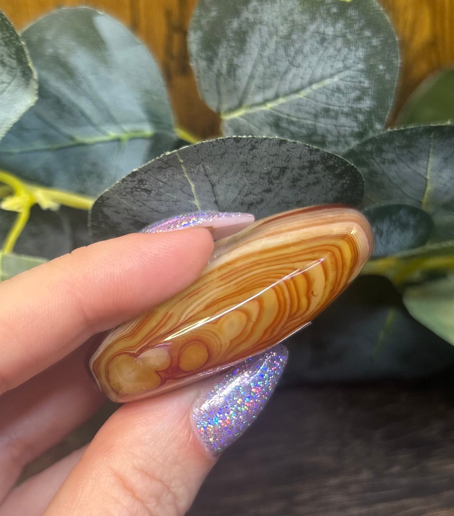 Sardonyx Banded Palm Stones