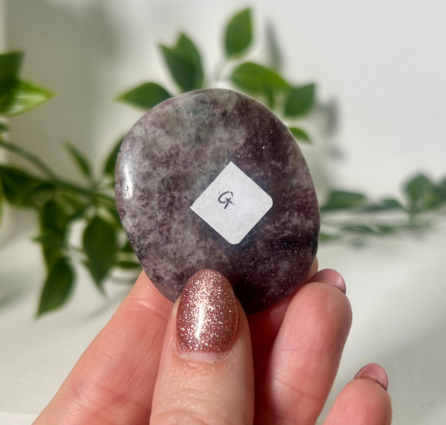 Lepidolite Palm Stone (G)