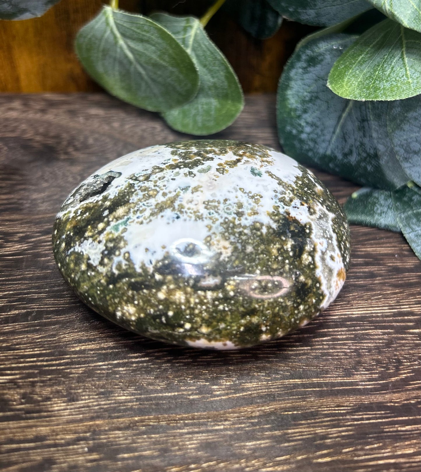 Ocean Jasper Druzy Large Palm