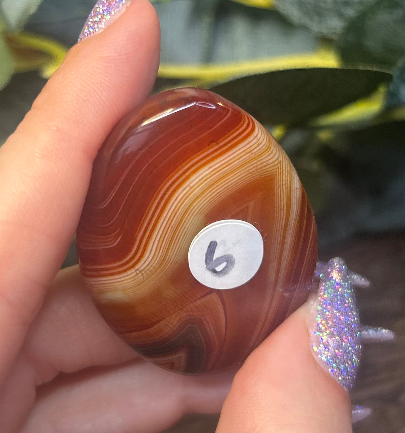 Sardonyx Banded Palm Stones