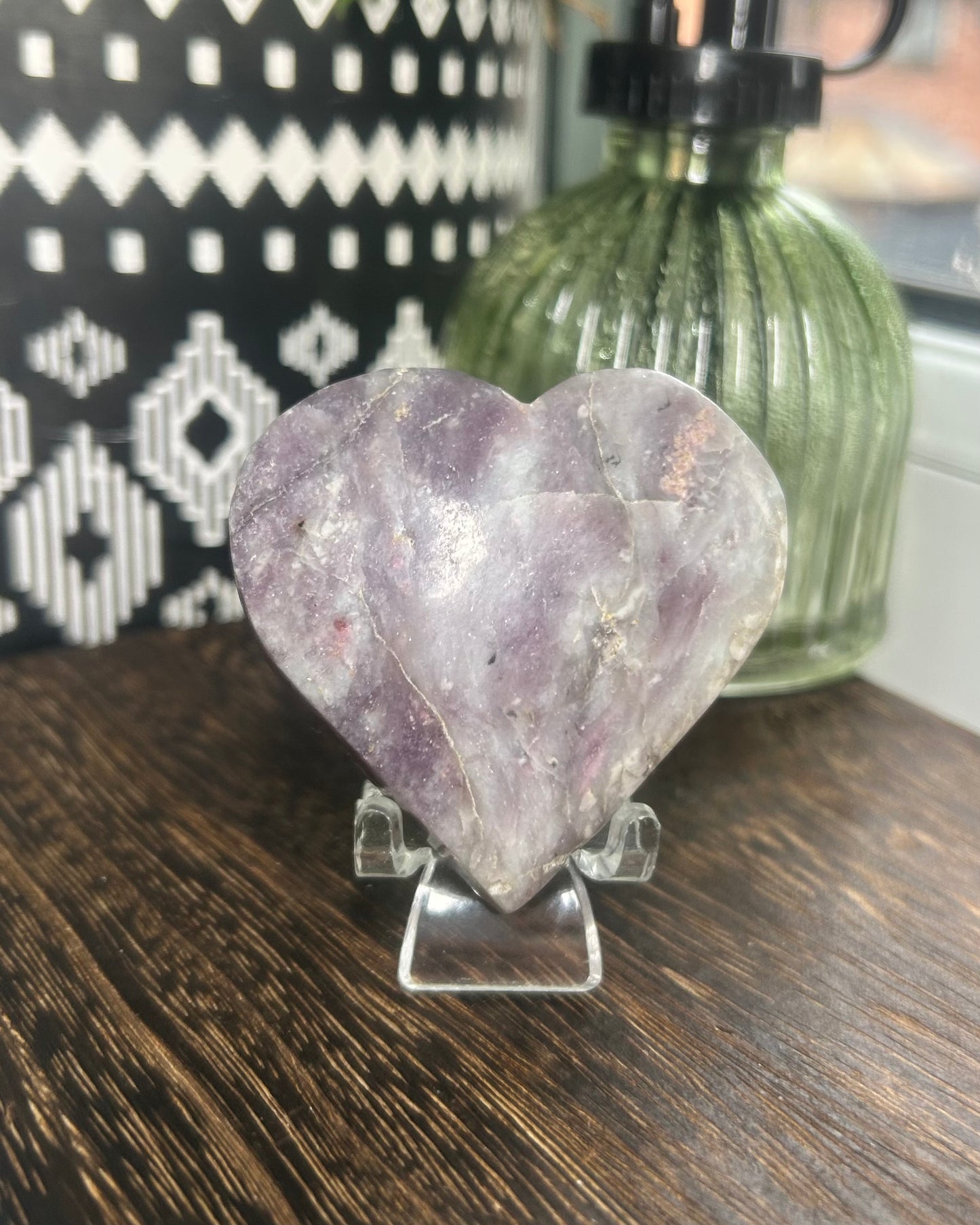 Unicorn Crystal Heart Carving