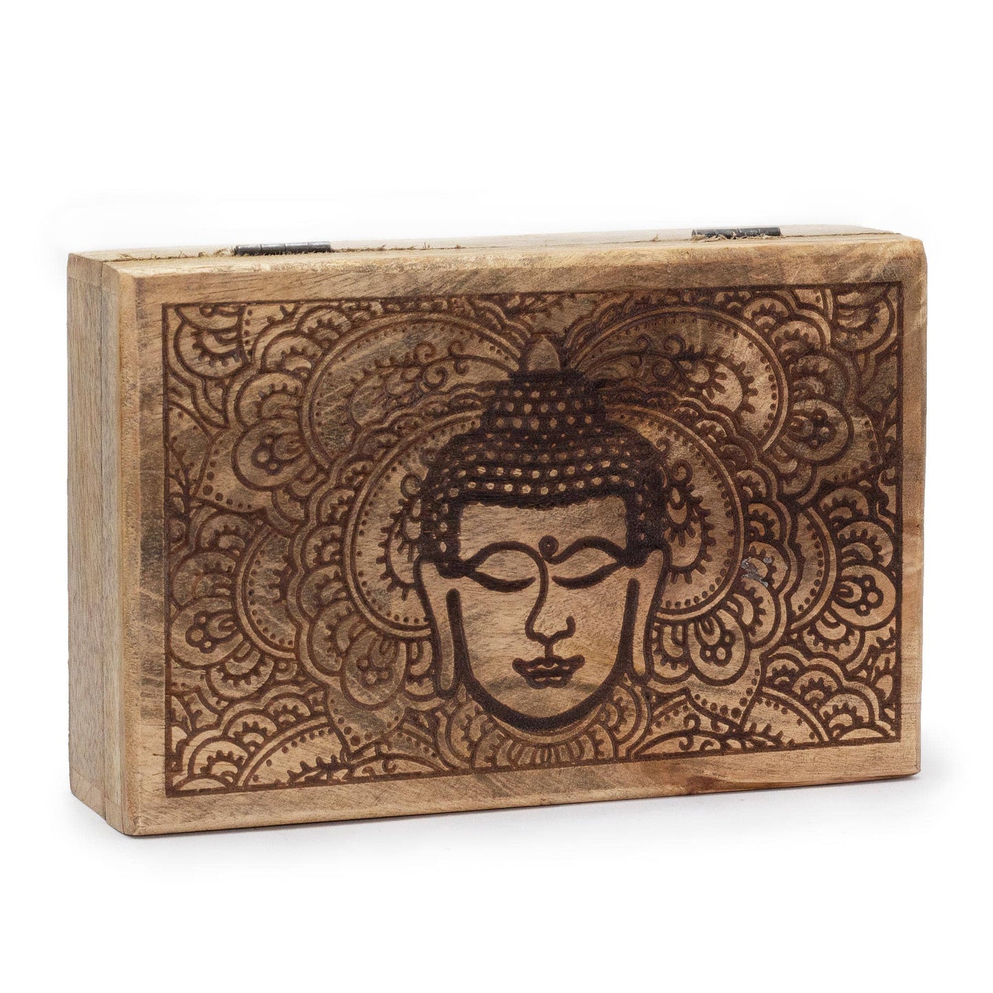 Buddha Face Black Engraved - 21.5x14x6.3cm