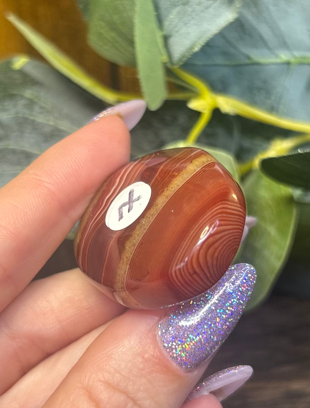 Sardonyx Banded Palm Stones