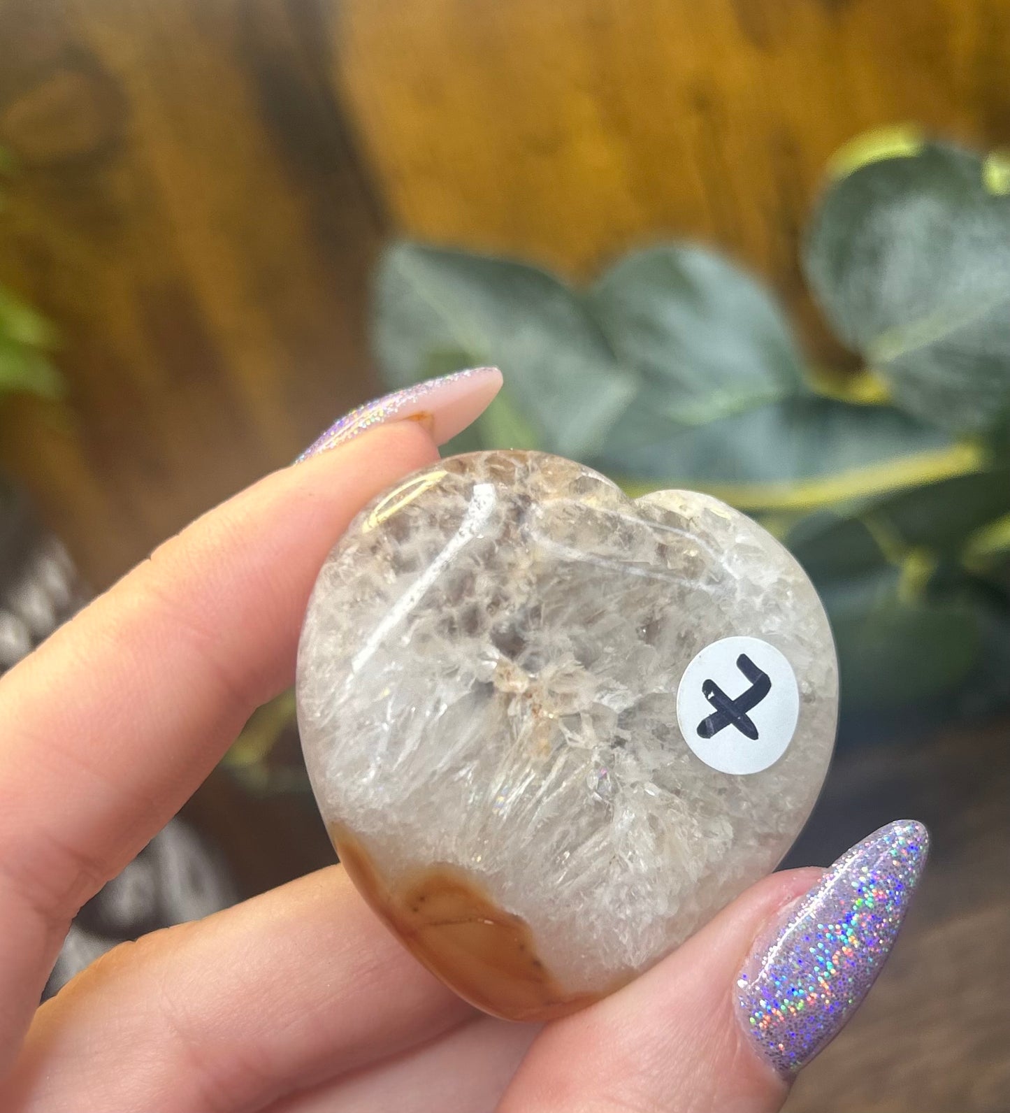 Carnelian Agate Crystal Heart