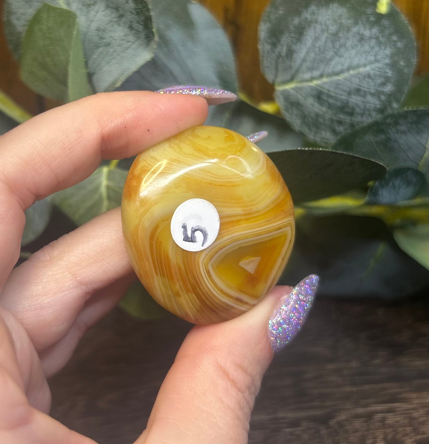 Sardonyx Banded Palm Stones