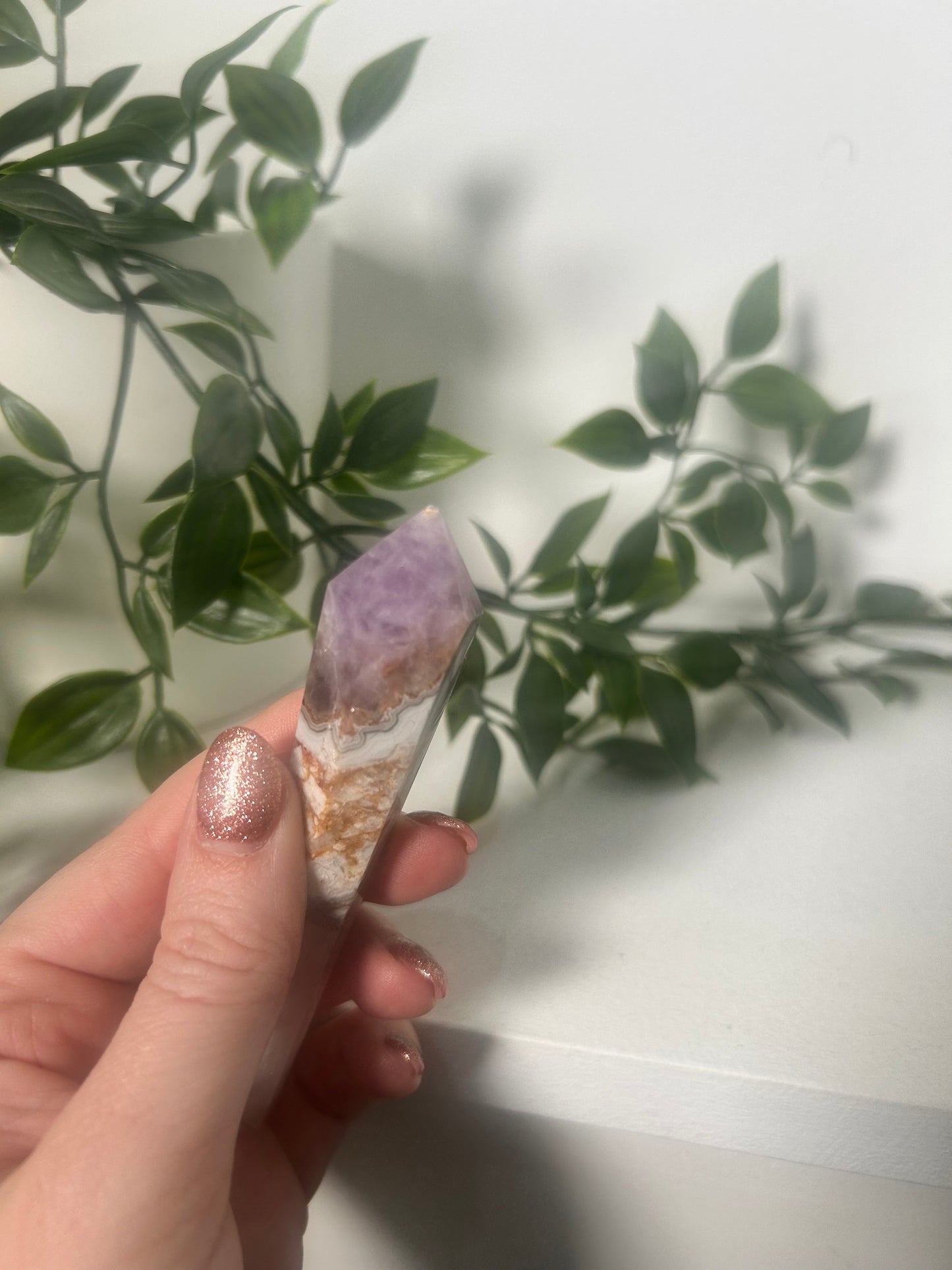 Amethyst Agate Small Wand