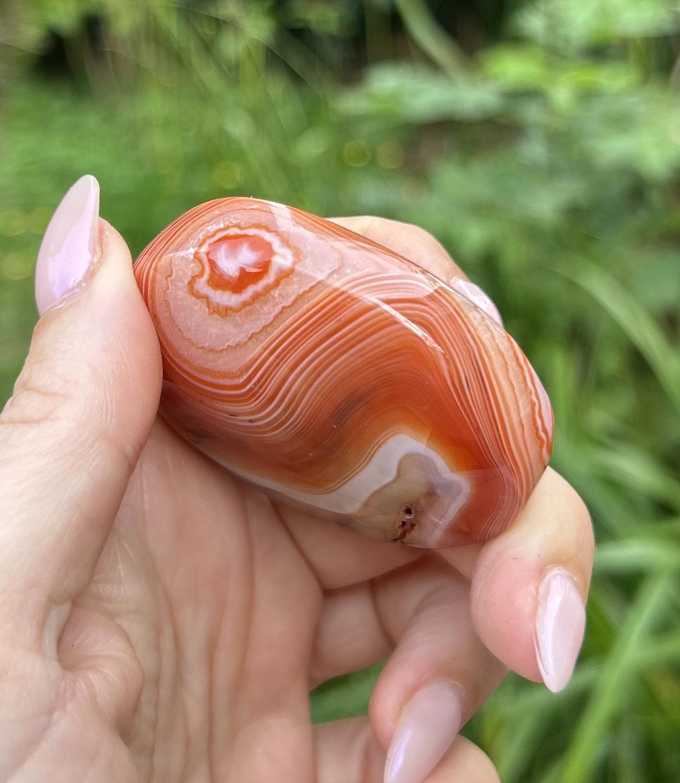 Carnelian Crystal Palmstone