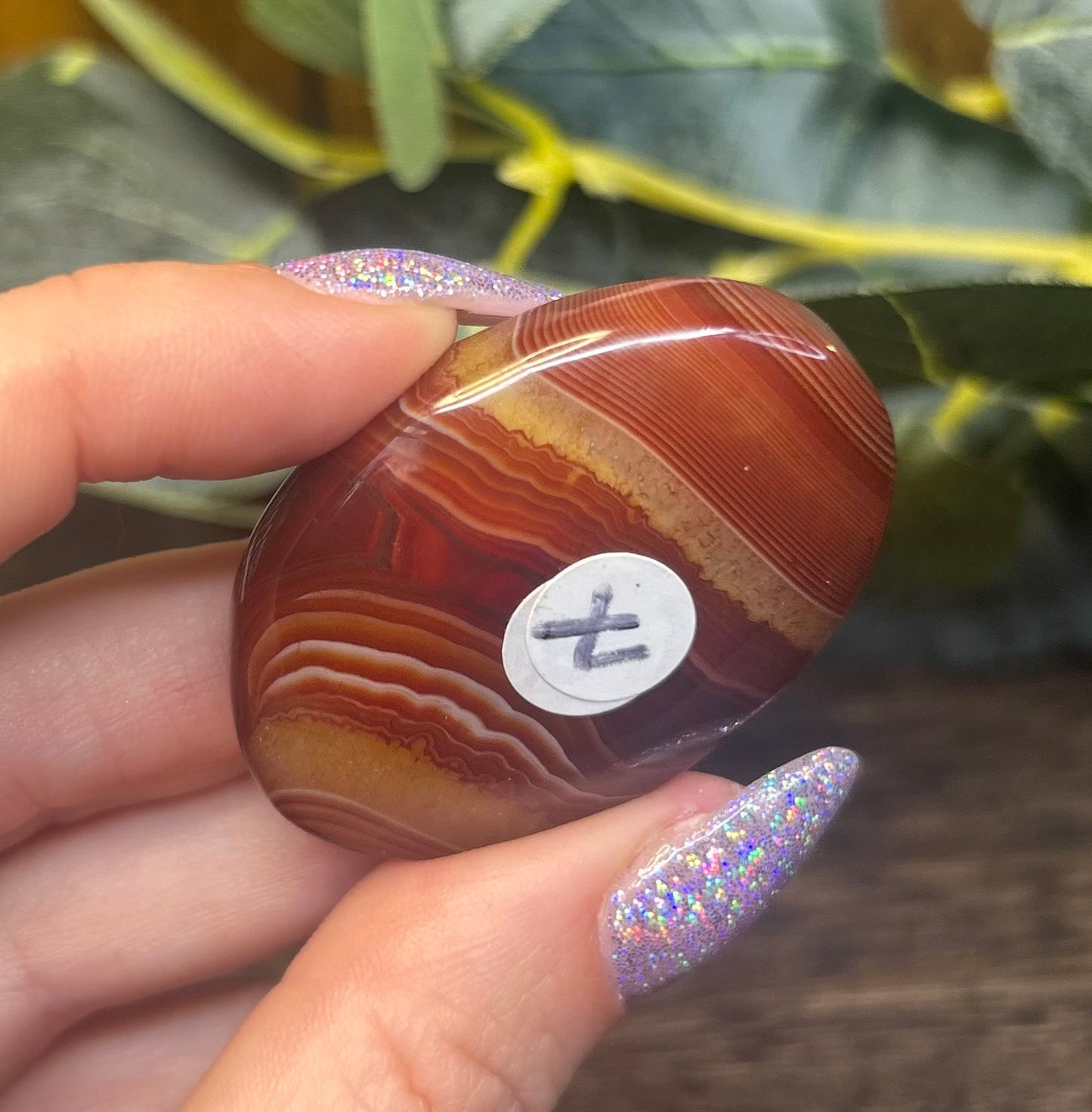 Sardonyx Banded Palm Stones