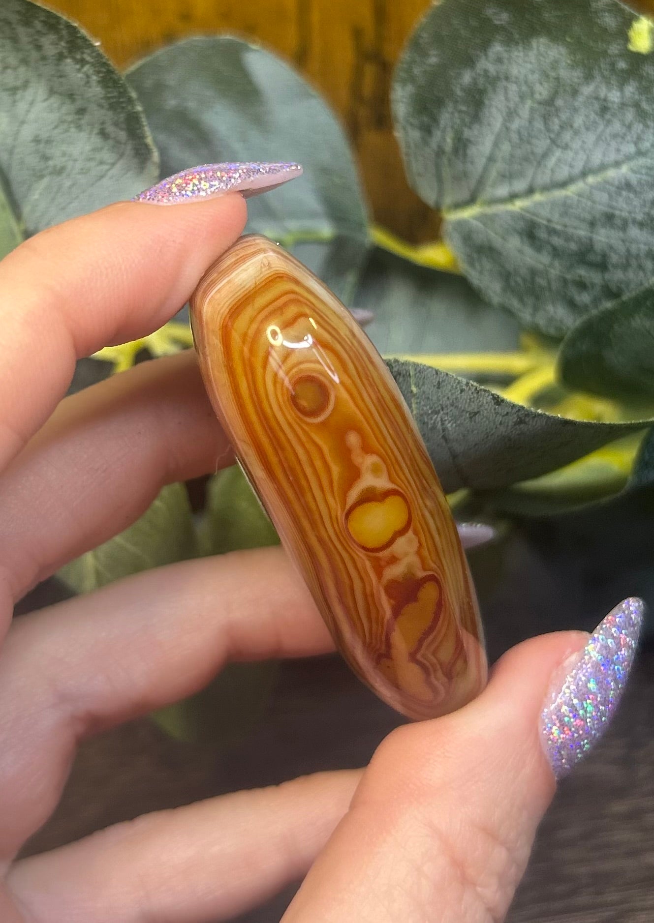 Sardonyx Banded Palm Stones