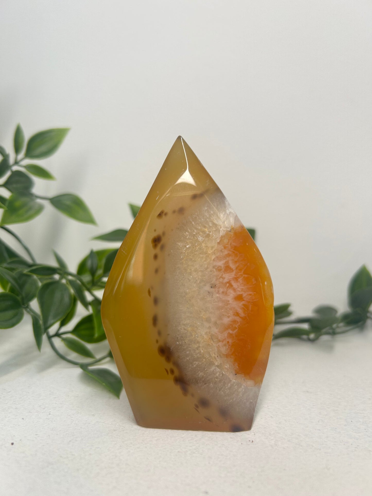 Carnelian Agate Flame / Teardrop