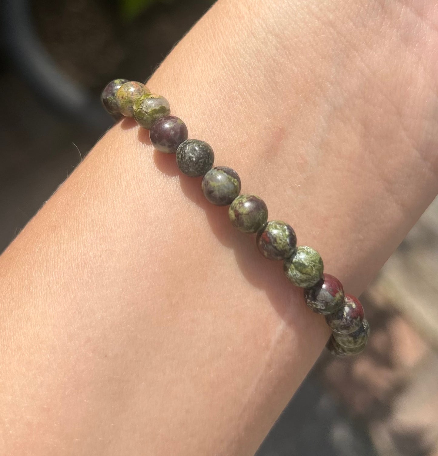 Dragons Blood Crystal Beaded Bracelet