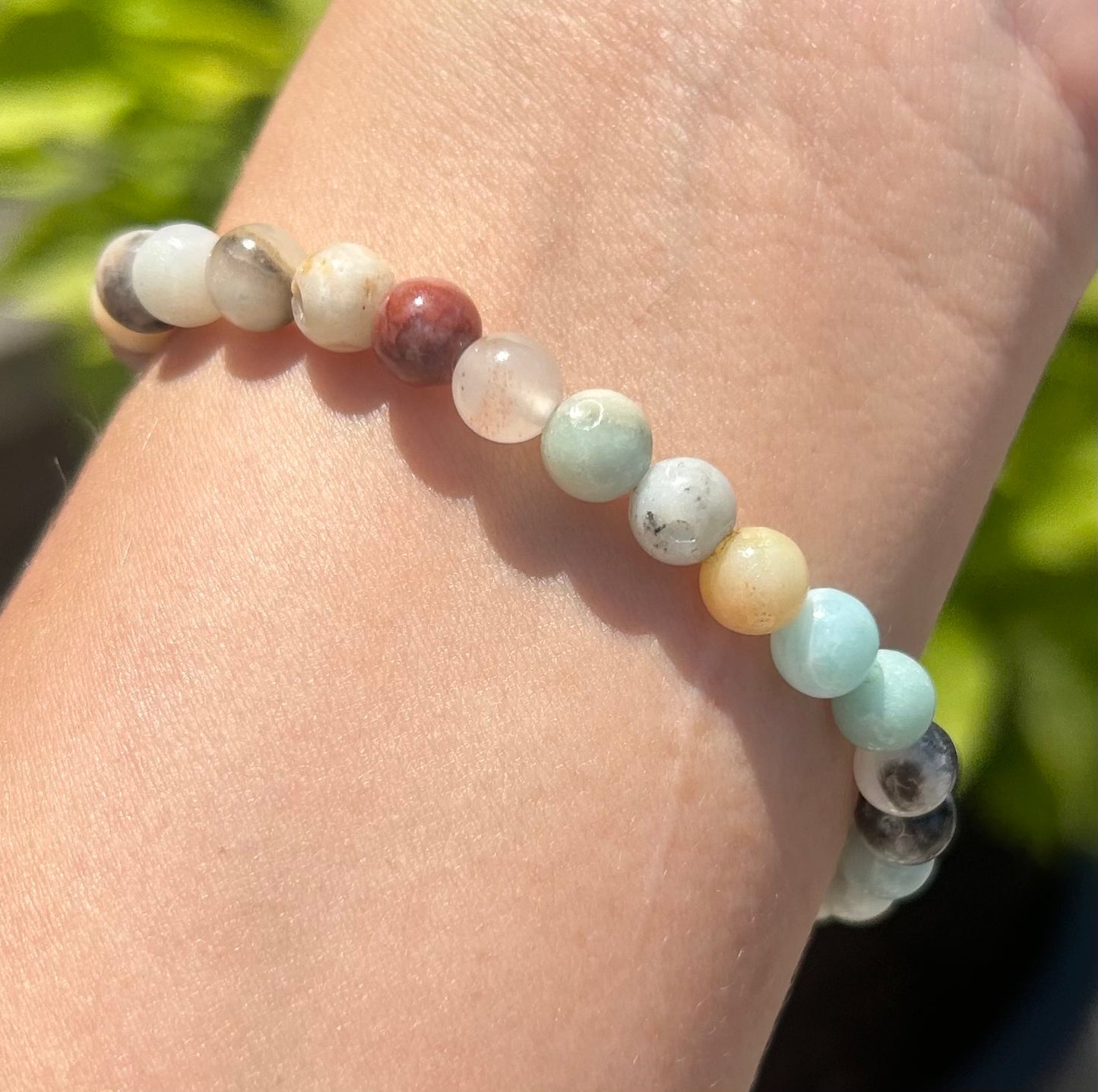 Amazonite Crystal Beaded Bracelet