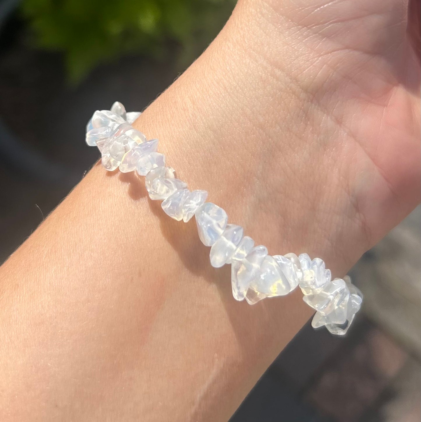 Opalite Crystal Chip Bracelet