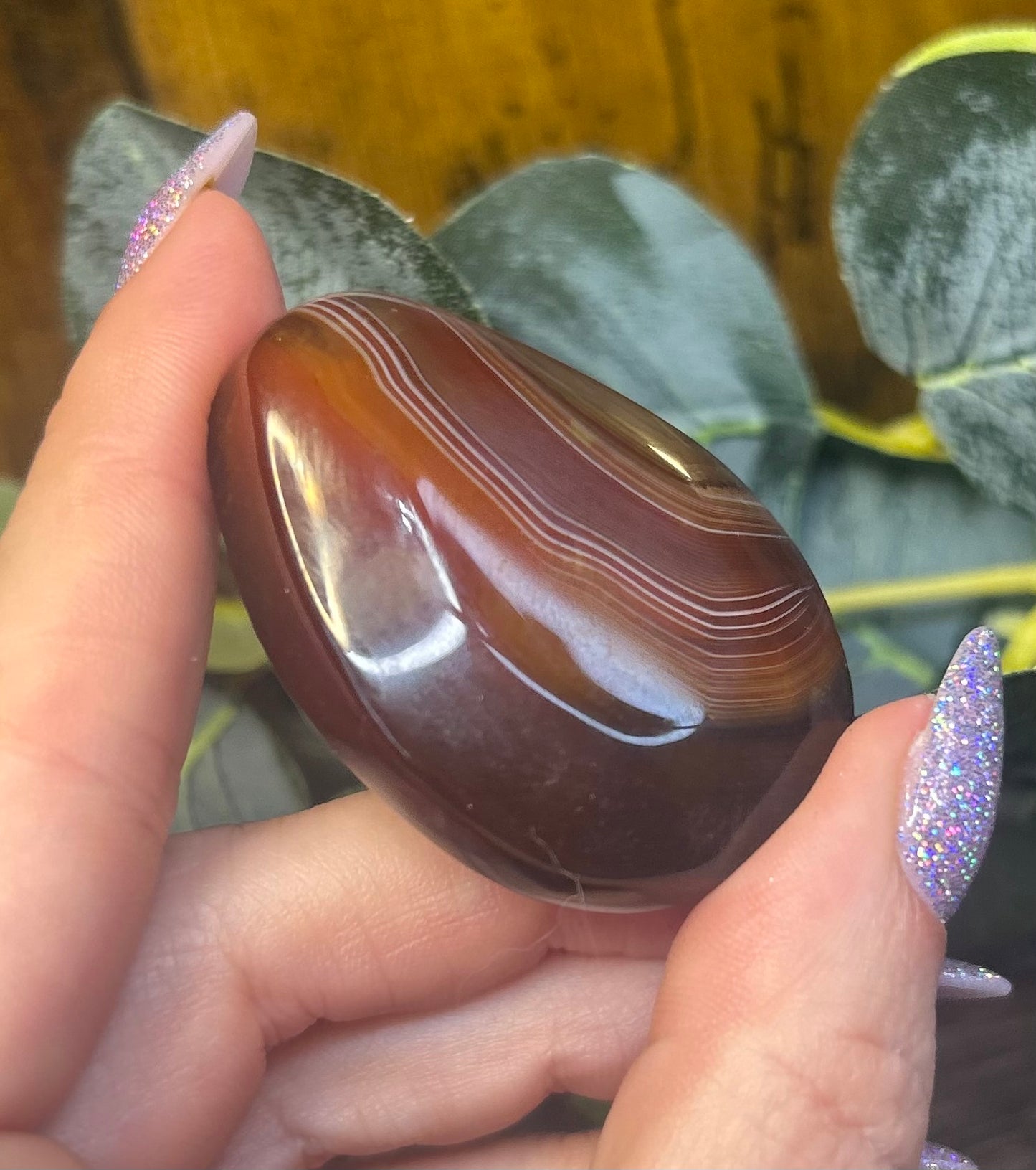 Sardonyx Palm Stone