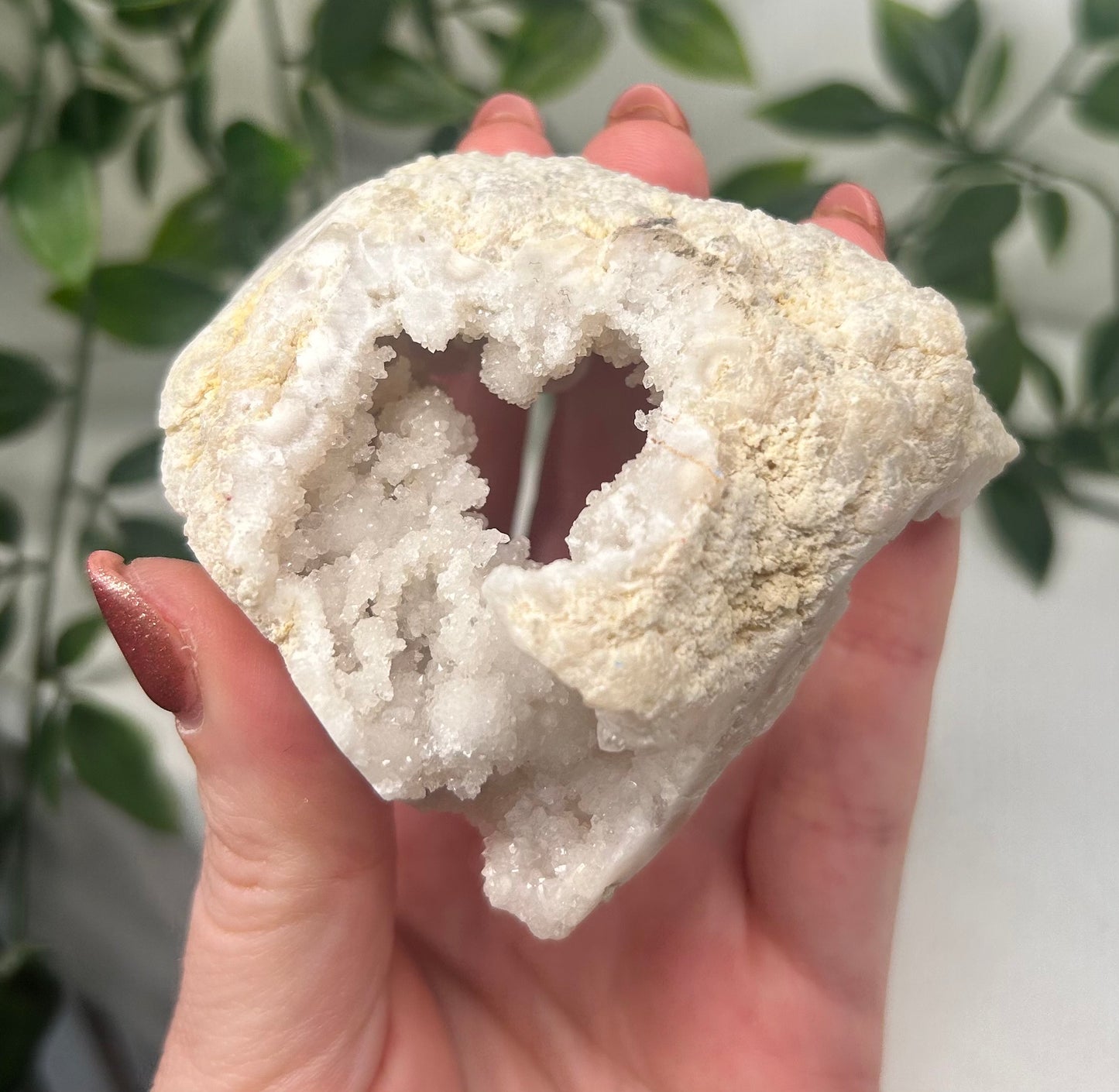 Clear Quartz Druzy Geode Tower