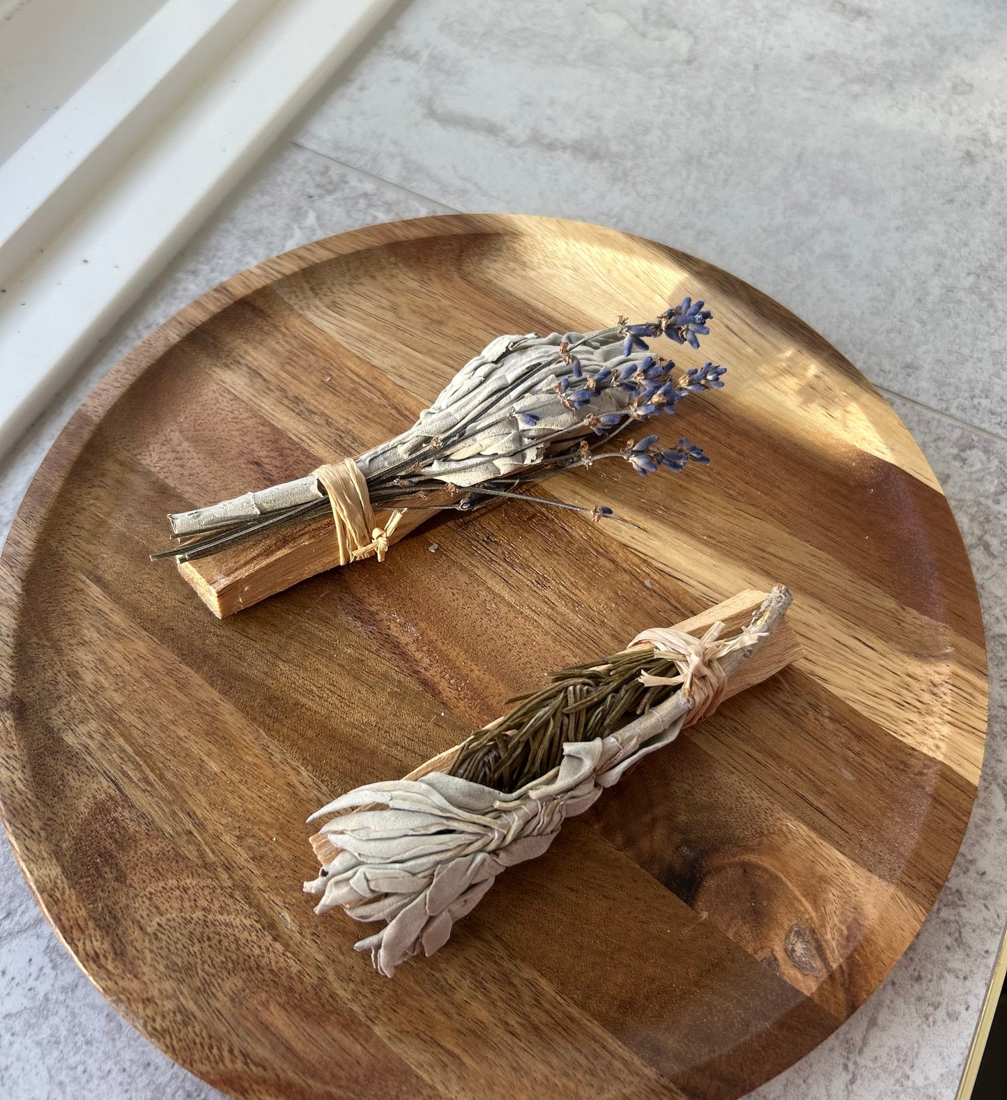 Mini Smudge Cluster, White Sage with Palo Santo and Rosemary