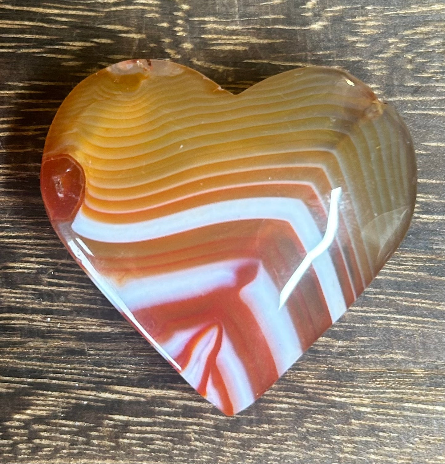 Carnelian Agate Heart Carvings