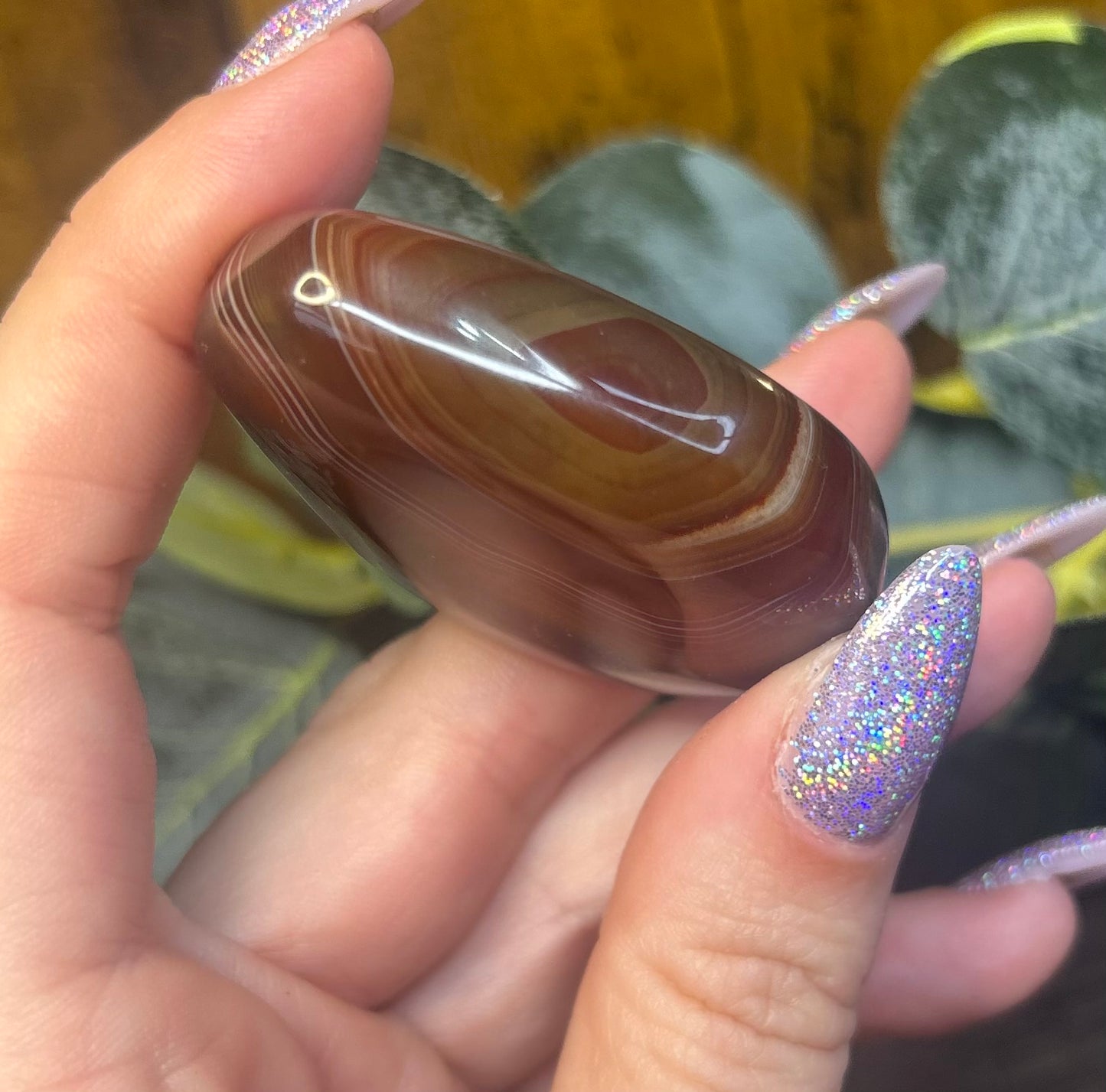 Sardonyx Palm Stone