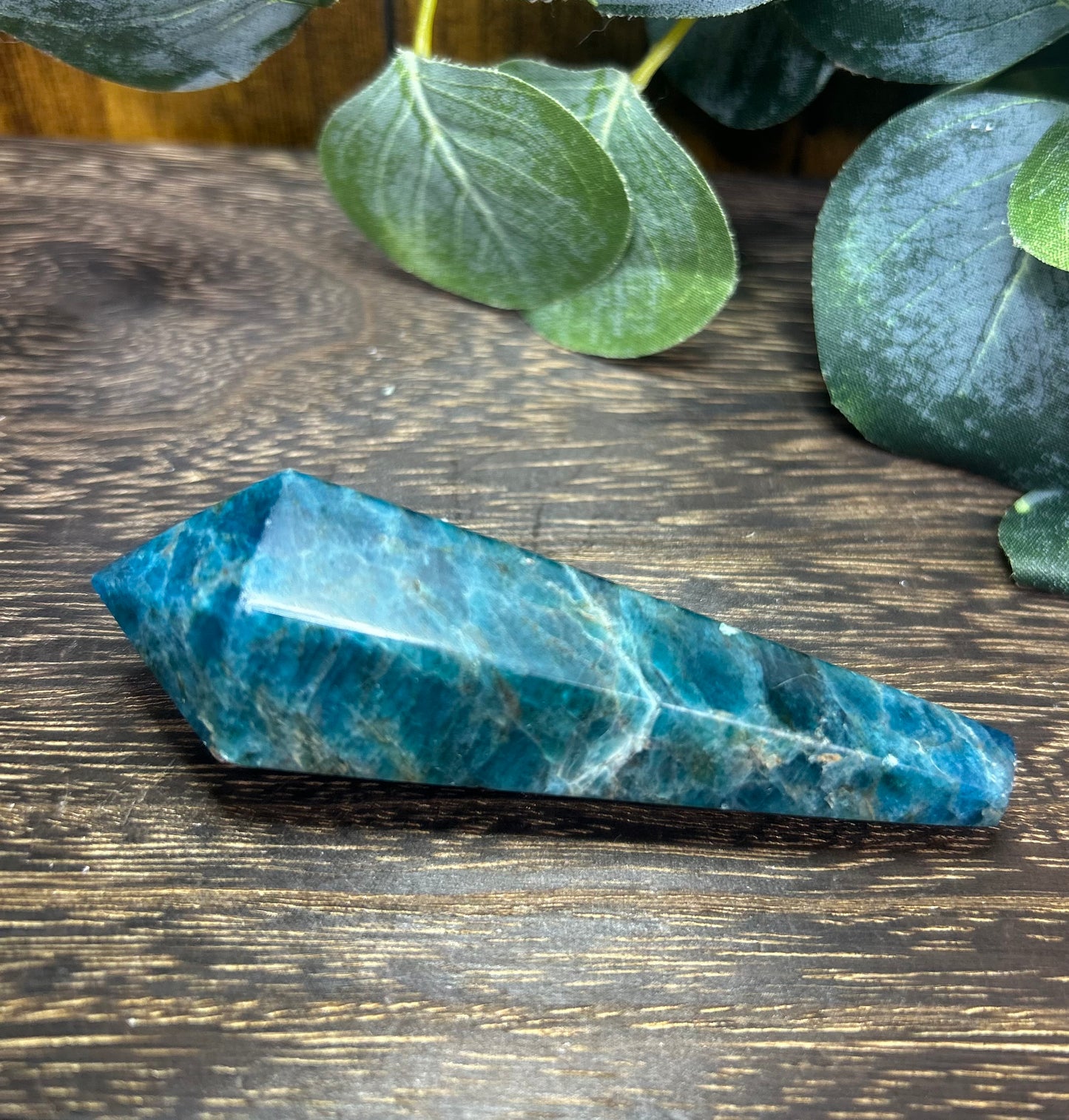 Blue Apatite Wand
