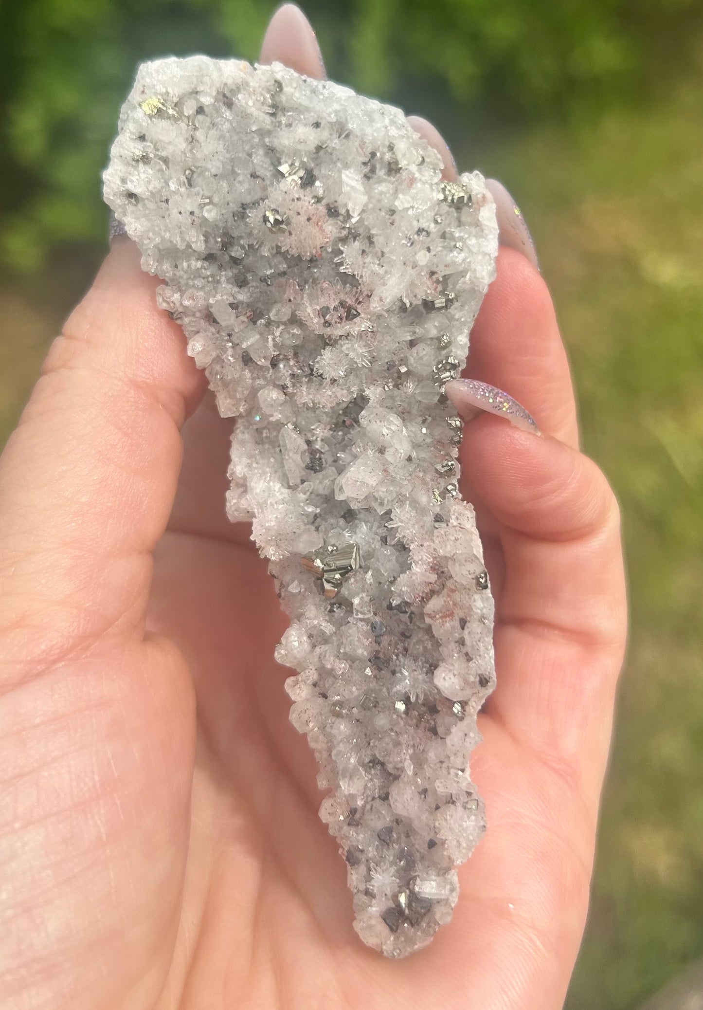 Quartz, Red Quartz, Galena With Pyrite