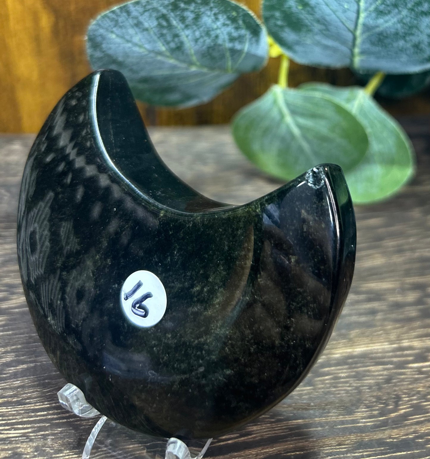 Gold Obsidian Moon - Small chip