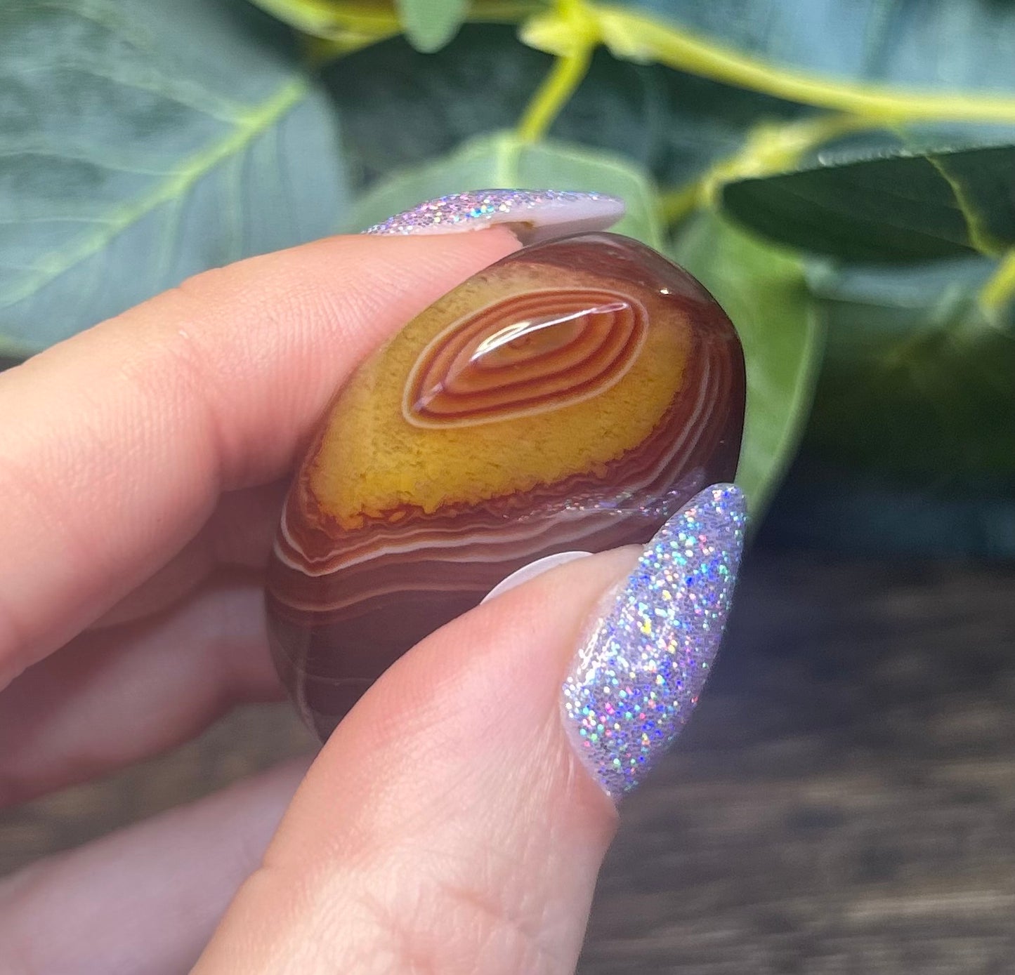 Sardonyx Banded Palm Stones