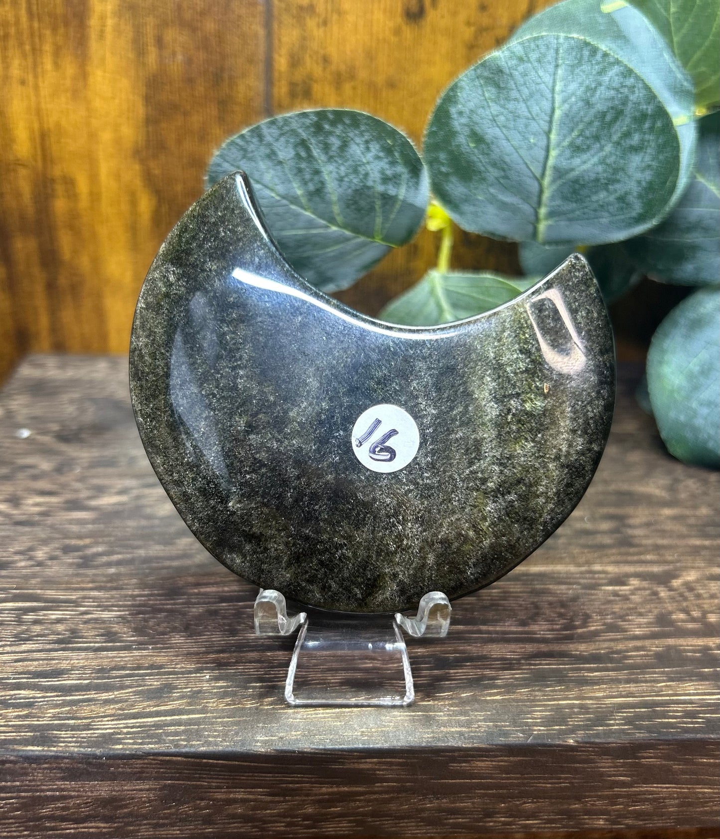 Gold Obsidian Moon - Small chip