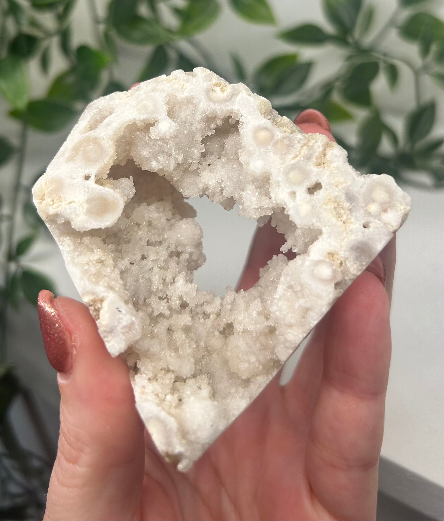 Clear Quartz Druzy Geode Tower