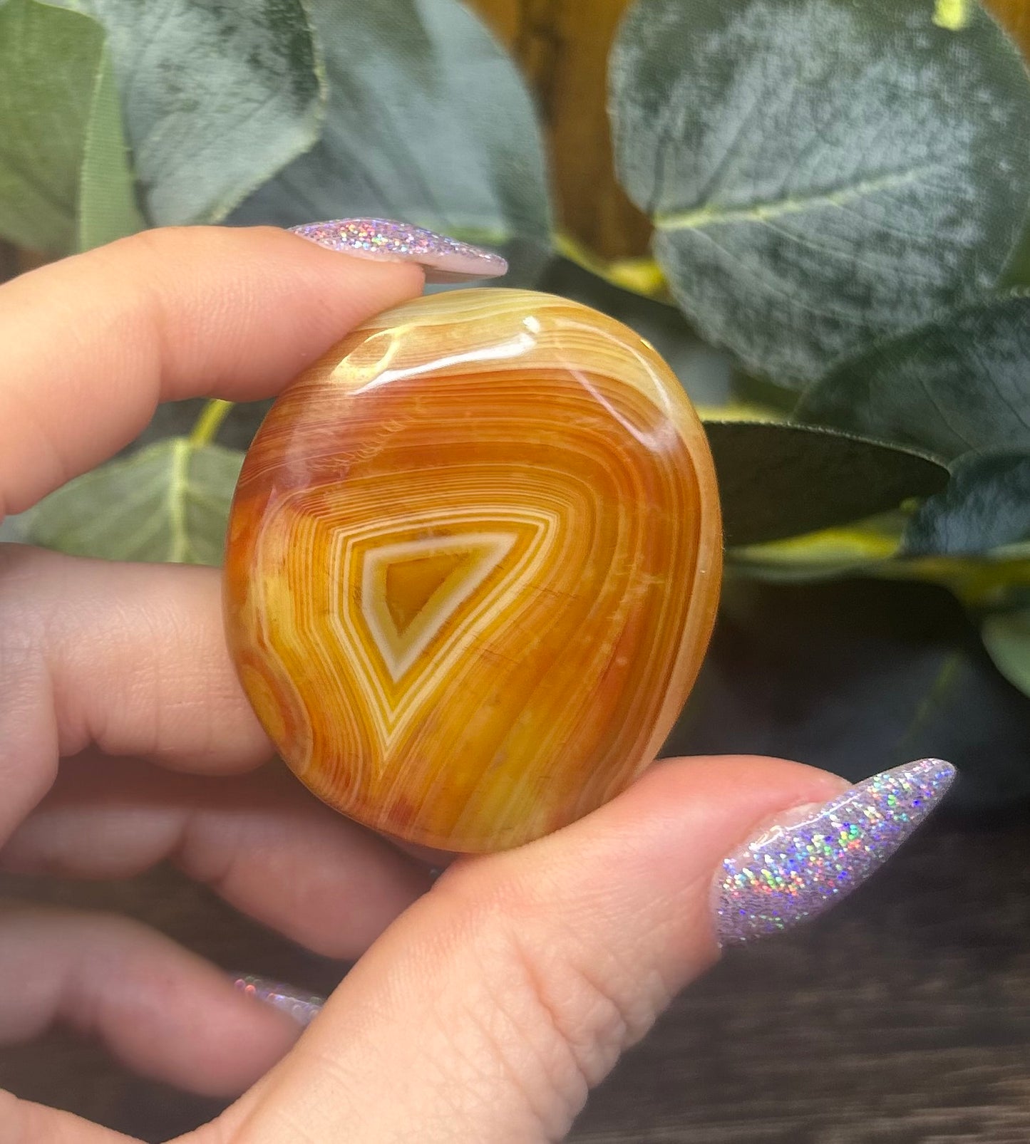 Sardonyx Banded Palm Stones