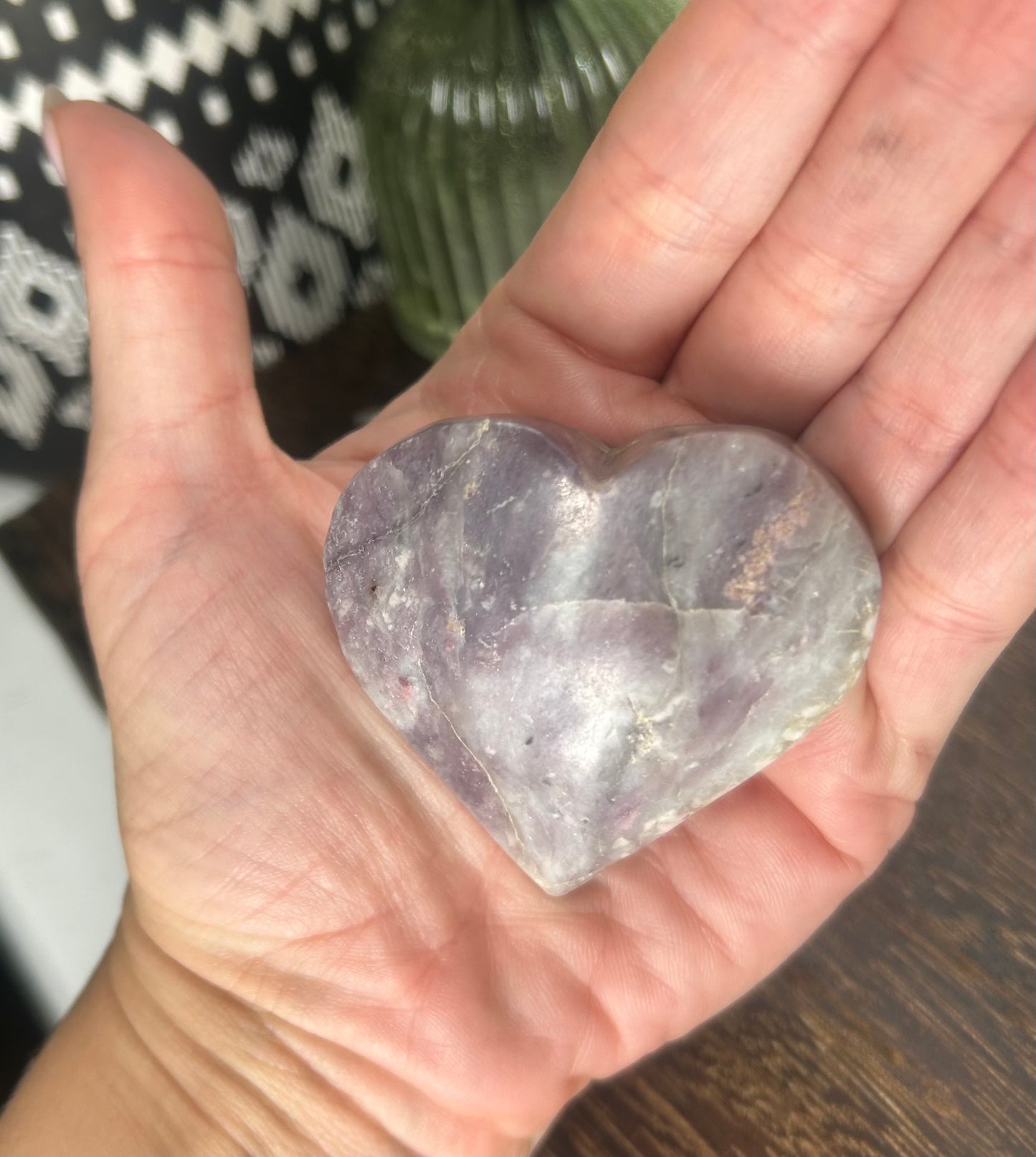 Unicorn Crystal Heart Carving