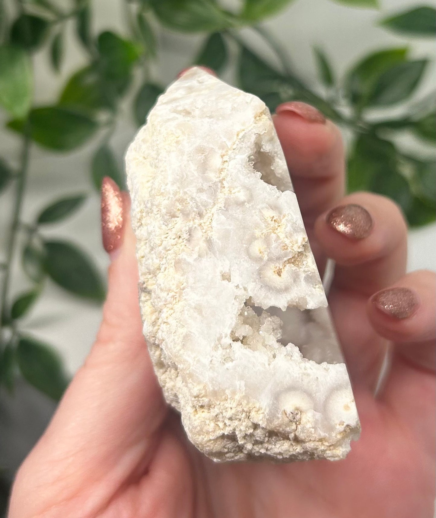 Clear Quartz Druzy Geode Tower