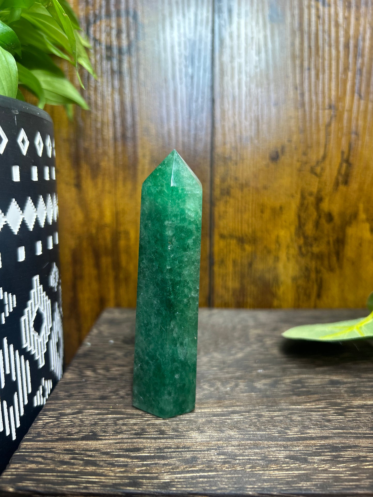 Green Strawberry Quartz Tower