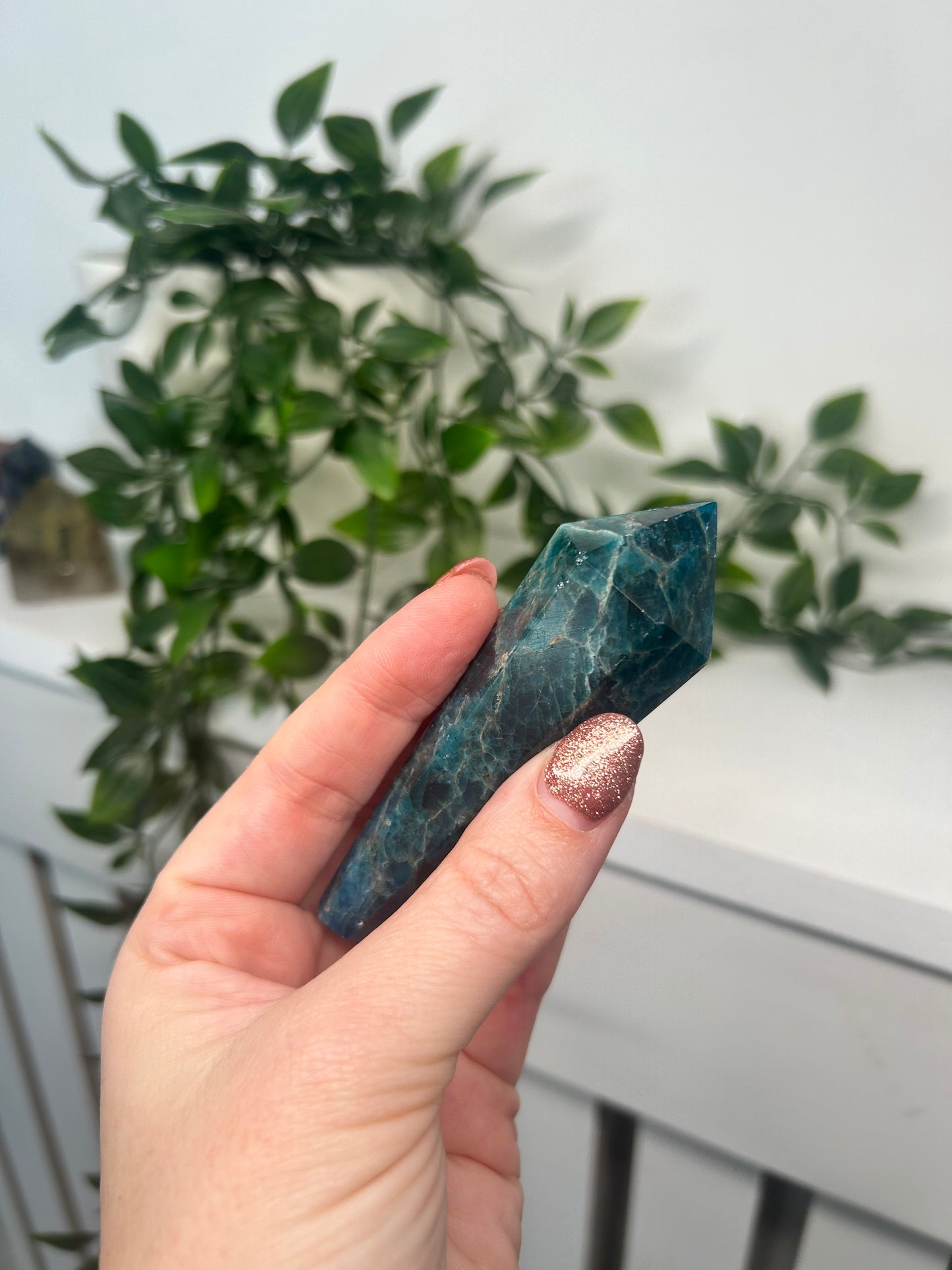 Blue Apatite Wand