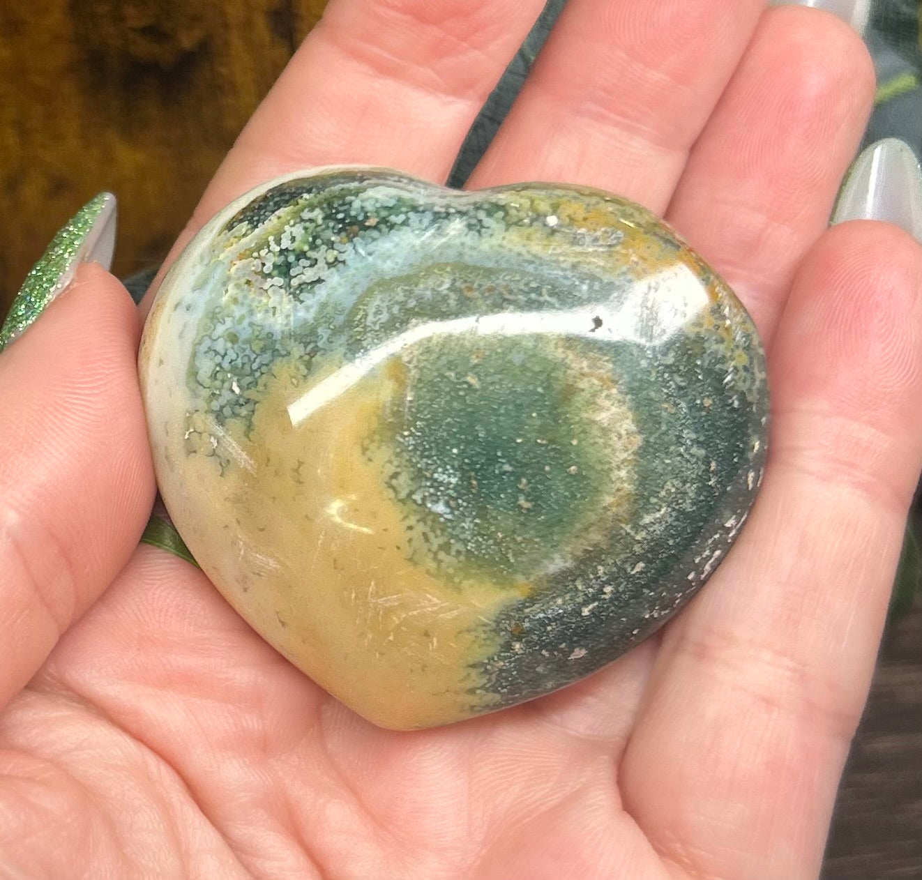 Ocean Jasper Sea Gem Heart