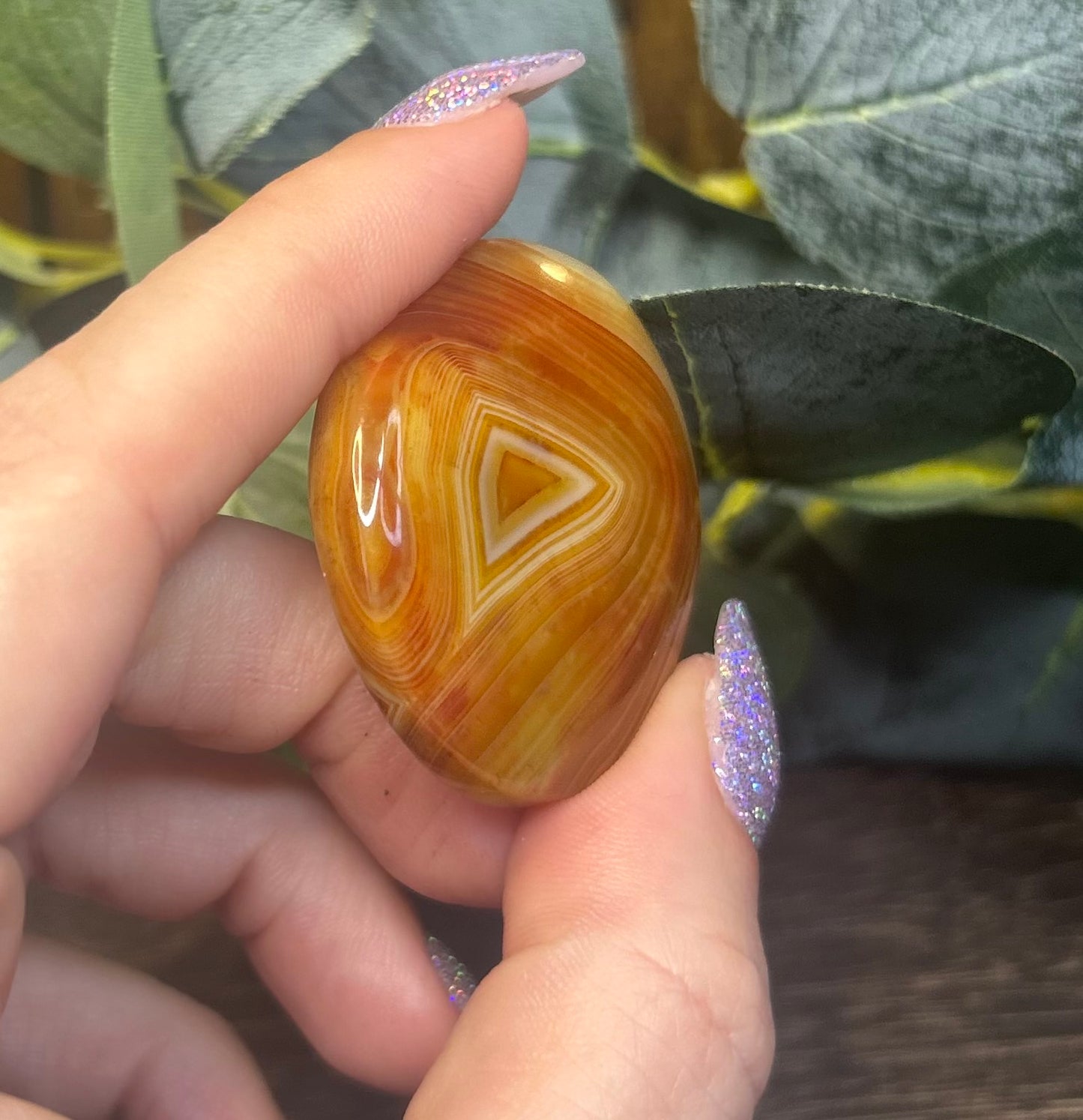 Sardonyx Banded Palm Stones
