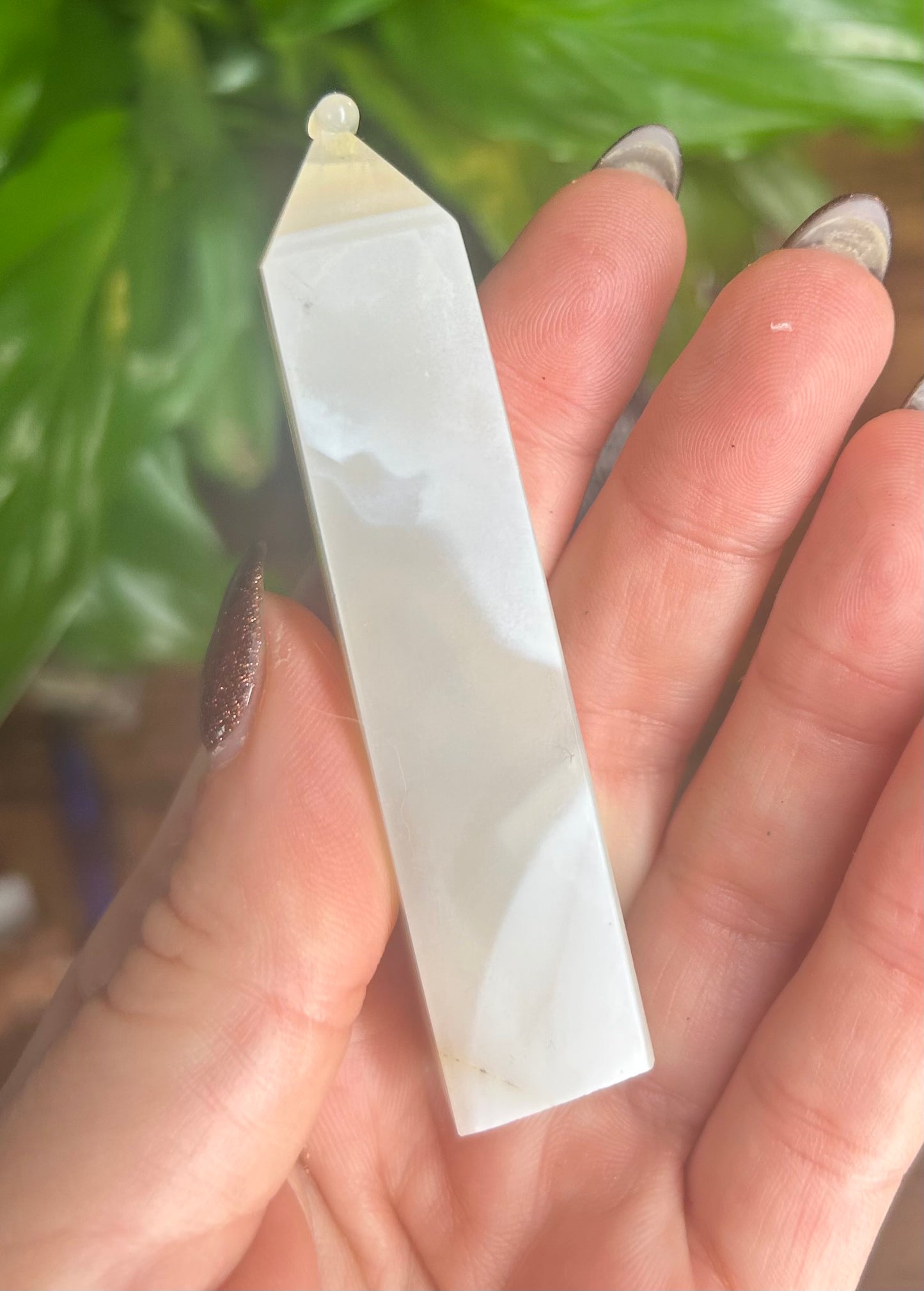 Agate Banded Crystal Tower
