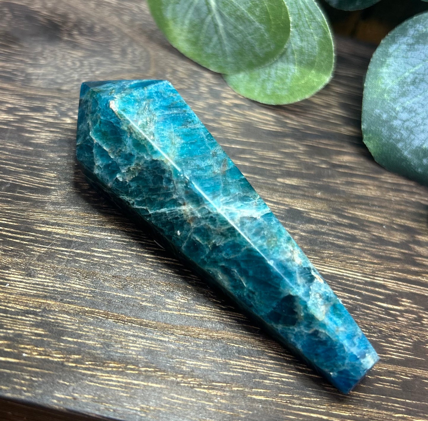 Blue Apatite Wand