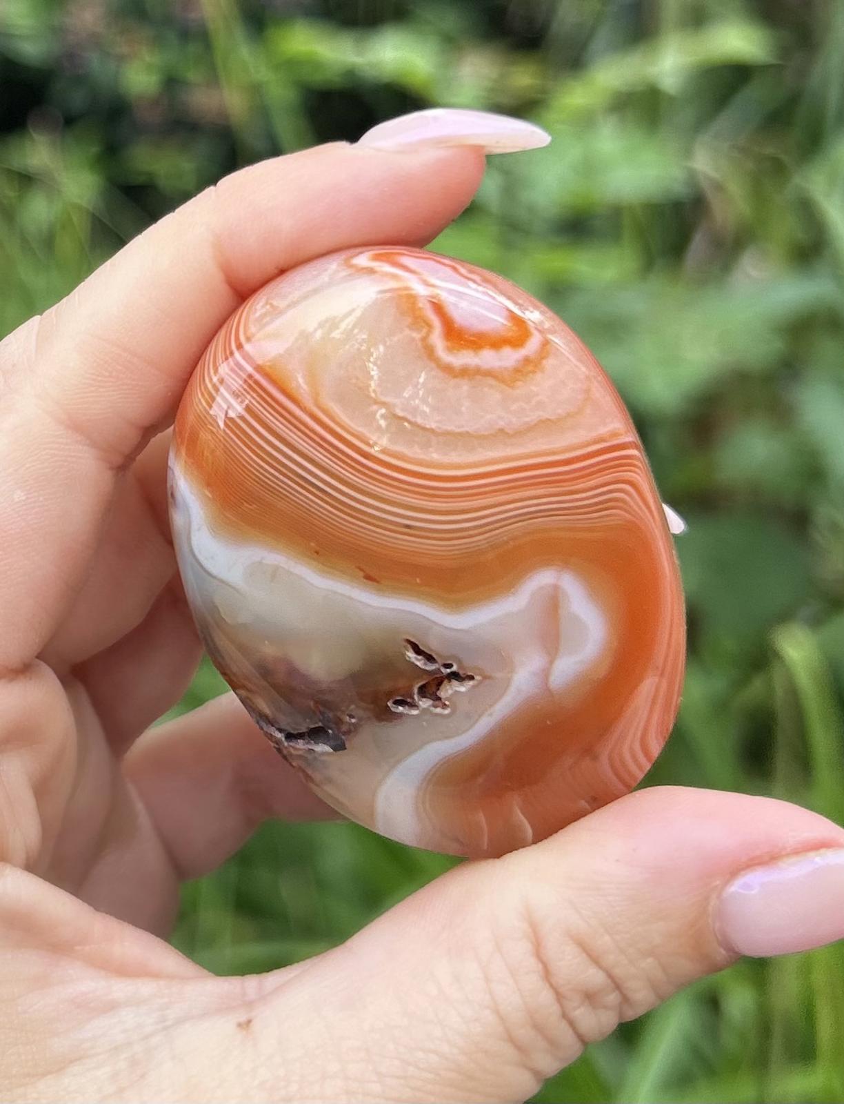 Carnelian Crystal Palmstone