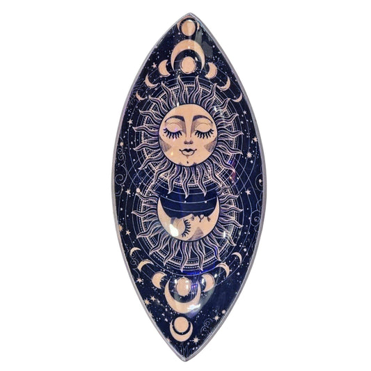 Enamel Incense Bowl - Aluminum - Pink Sun & Moon