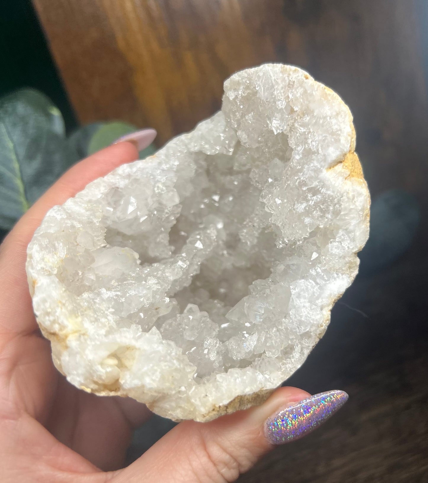 Quartz Sparkley Crystal Raw Geode
