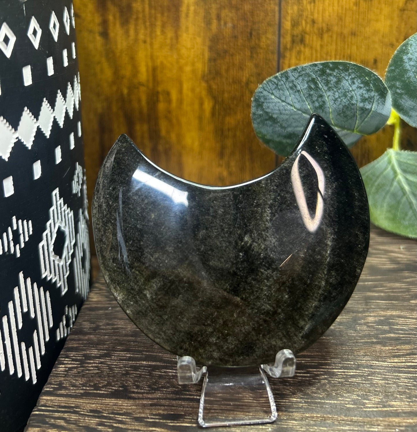 Gold Obsidian Moon - Small chip