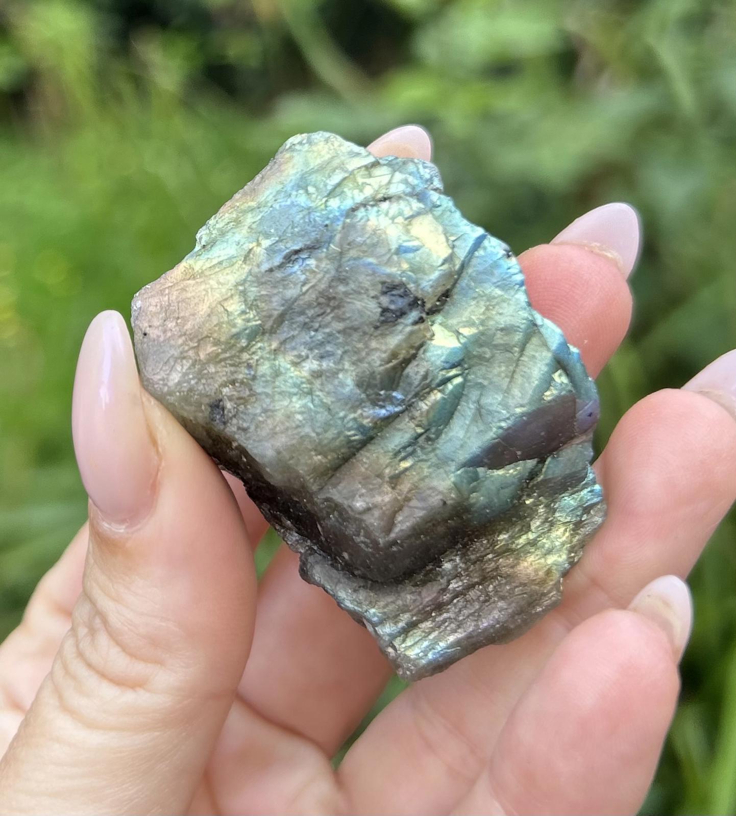 Labradorite Raw Multi-Flash Crystal Stone