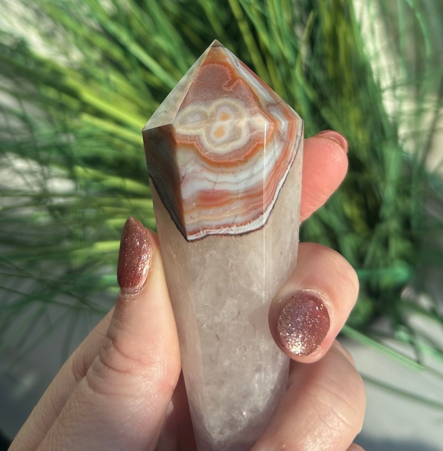 Amethyst Agate Wand